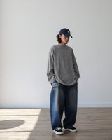 BLOWN WIDE DENIM PANTS
