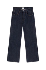 Washed Flared Vintage Raw Jeans