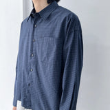 Dark Grid Relaxed Shirt