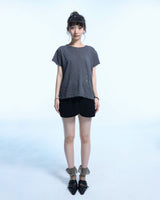 Grunge Claw Camo Eyelet Tee - Charcoal