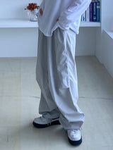 Offbeat Silver Ring Nylon Balloon Pants 2C