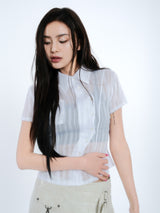 PLEATES WRAP SKIRT [IVORY]