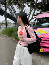 ジープウールVネックカーディガン