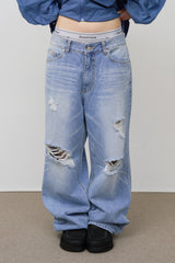 Delta Washed Damage Denim