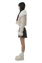 Jelly short leg warmer, Black