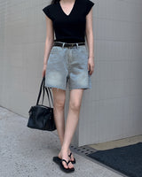 Pote denim short pants
