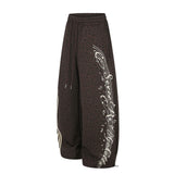 Zoe Leopard Track Wide Pants