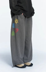 26FW★ Ethnic Symbol Pigment Sweatpants