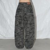 カーペンターレタリングデニムパンツ (Dark Gray) F25QD884