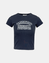 セレンディピティレタリングクロップTシャツ