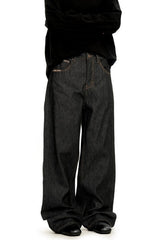 Raw Denim Straight Jeans
