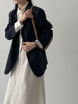 Edel Pintuck Flare Long Skirt