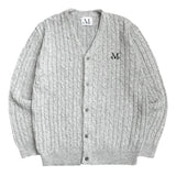 ヘルメスリーVネックケーブルニット UNISEX (4Color)