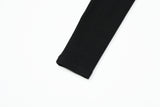 Eyelet side-cut tee (black)