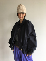 Petit check frill blouson (2color)