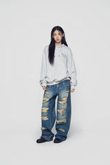 24FW ブラースケッチベアフーディー グレー