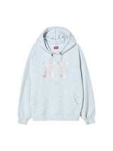 NY FLAG HOODIE HEATHER GREY