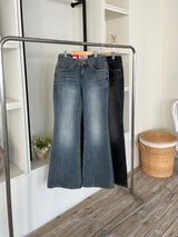 Levan Stitch Denim Bootcut Pants (2 colors)