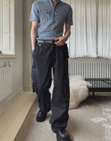Lucas D-Ring Unbalance Cargo Denim Pants