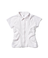 ブロダリーシャーリングシャツ　ホワイト