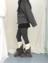 プリーツレイヤースカートパンツ