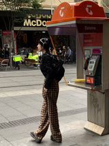 [MADE] Vino Checkered Banded Waist Pants