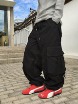 Looker Shirring Cargo Cotton Pants 3C