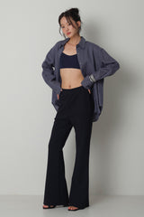 Stretch Slim-Fit Slacks_Navy