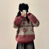 Loa Snow Flake Nordic Pattern Knit
