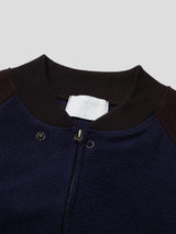 Raglan fleece zip-up 2color