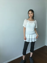 Silk Layer Frill sleeveless (2color)