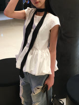 Has Balloon Puff Blouse (3c)