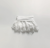 Aishar lace skirt pants (white)