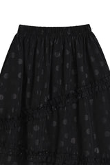 DOT Frill Cancan Long Skirt