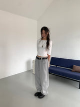 ベルトループスウェットパンツ (2C)