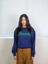 26ss SHAMONE エンブロイダリースウェットシャツ 2color