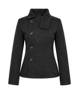 Saint Button High Neck Short Coat
