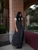  OPEN RIBBON HOODIE TOP