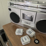 レトロなカセットテープAirpodsケース+チャーム