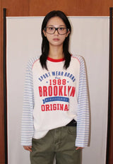 BROOKLYN STRIPE RAGLAN TOP