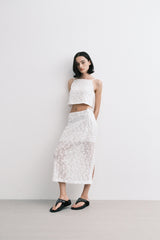 ローズスカート (white)