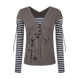 Dahlia V-Neck Graphic Tee