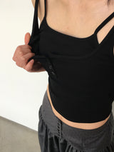 Ronnie Layered Button Top Sleeveless (3c)