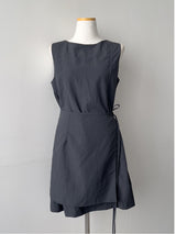 Joanne Nylon Sleeveless Wrap One Piece Long