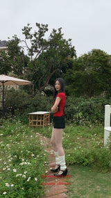 レッドライク半袖Tシャツ