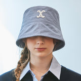 VA Curved 3D Logo Drop Bucket Hat / Blue