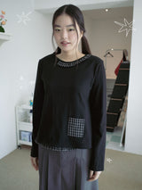 FRILL POCKET T (BLACK)