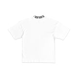 TZ MONOGRAM RIB OVERSIZED TEE - WHITE
