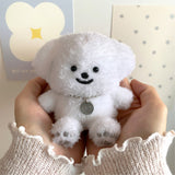 Plush Poodle Puppy Keychain (Necklace SET)