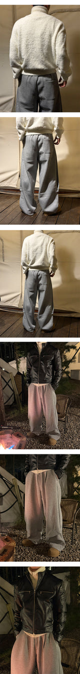 [Unisex] Half tuck sweat pants(2color)